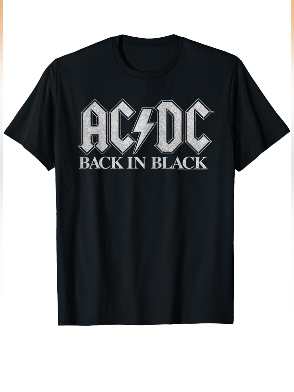 Men’s Black AC/DC Short Sleeve Tee Size 3XL New.